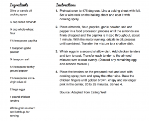 Fresh Kitchen almond chicken